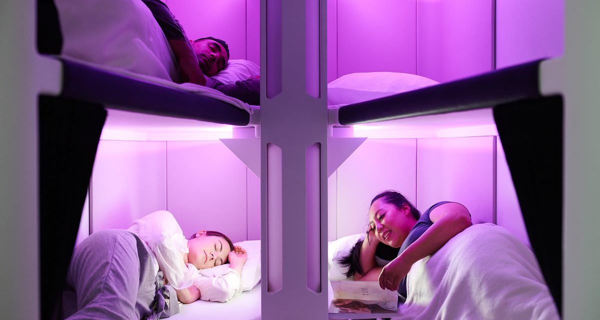 Air New Zealand Skynest means luxury sleep pods for economy passengers