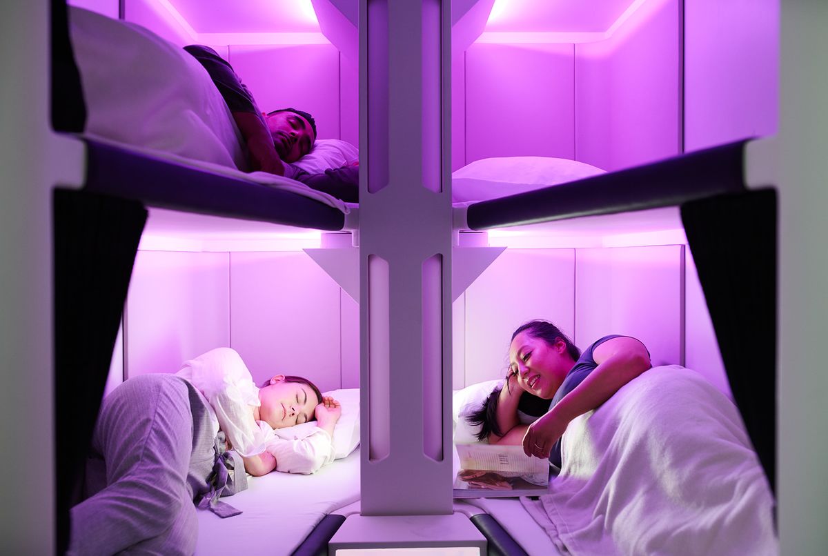 Air New Zealand Skynest means luxury sleep pods for economy passengers