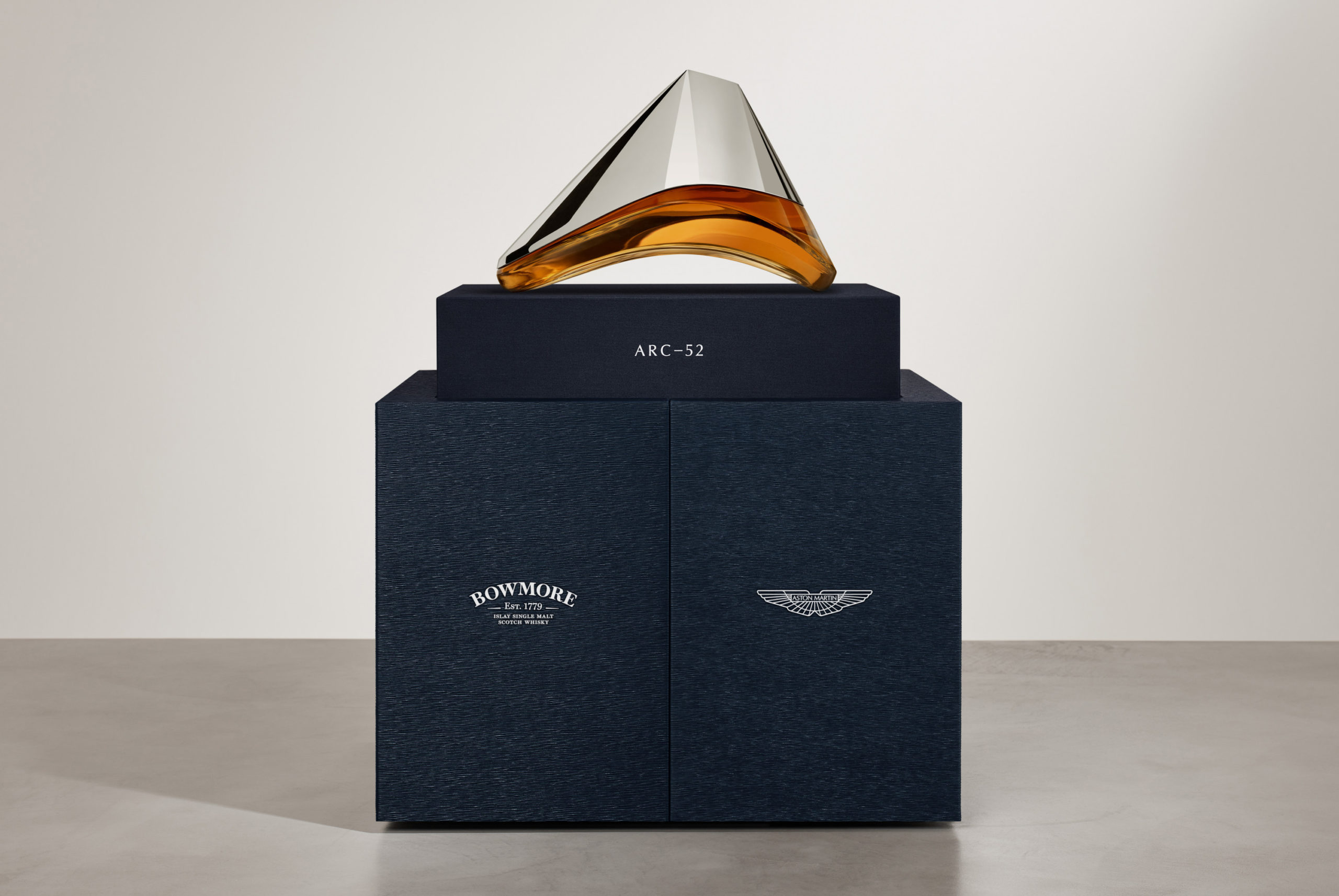 Bowmore’s 52-Year-Old Single Malt Comes In Sexy Aston Martin Decanter