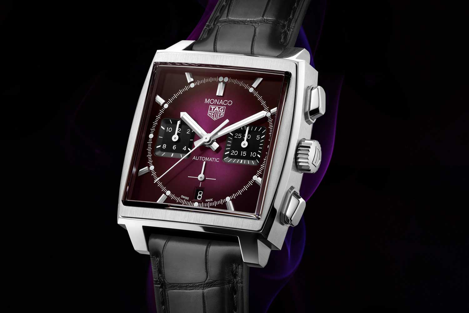 Forget Tiffany Blue, TAG Heuer Just Dropped A Monaco With A Purple Dial