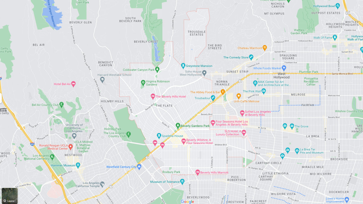 Beverly Hills Map