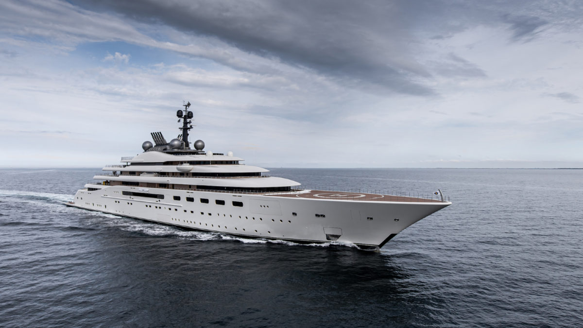 Blue Lürssen Superyacht