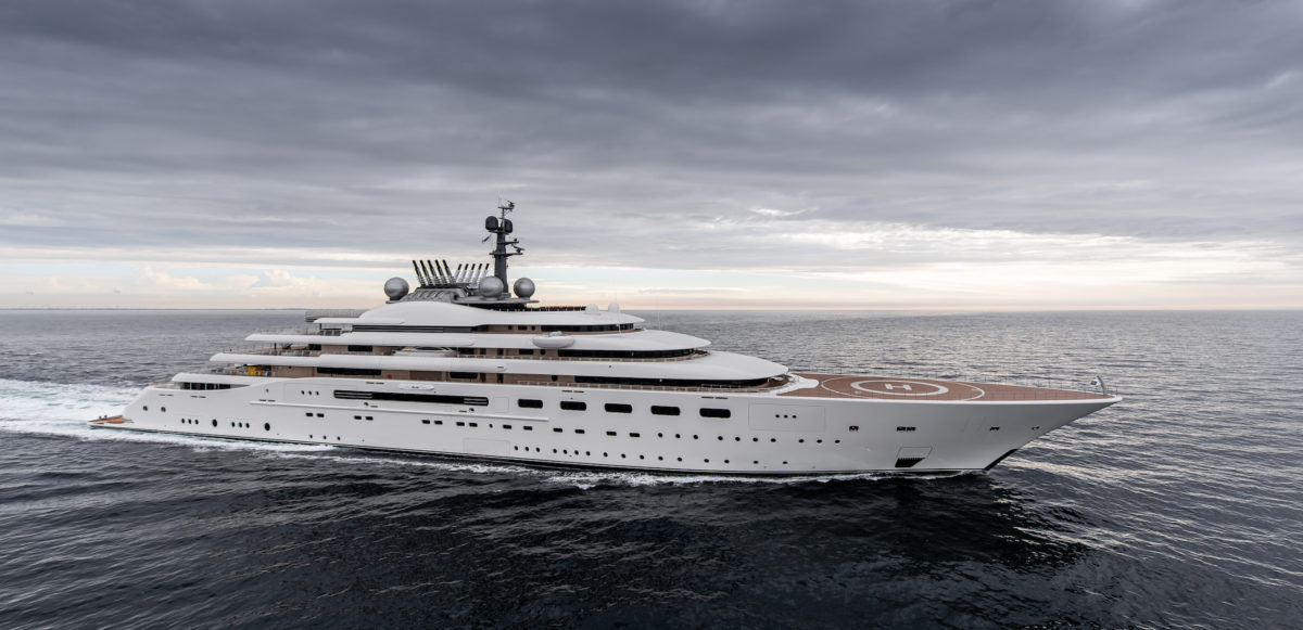 Blue Lürssen Superyacht