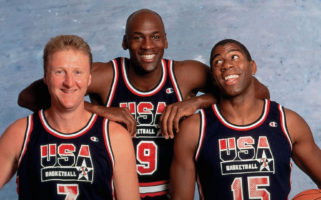 1992 US Men's Basketball - Dream Team - Michael Jordan Magic Johnson Larry Bird