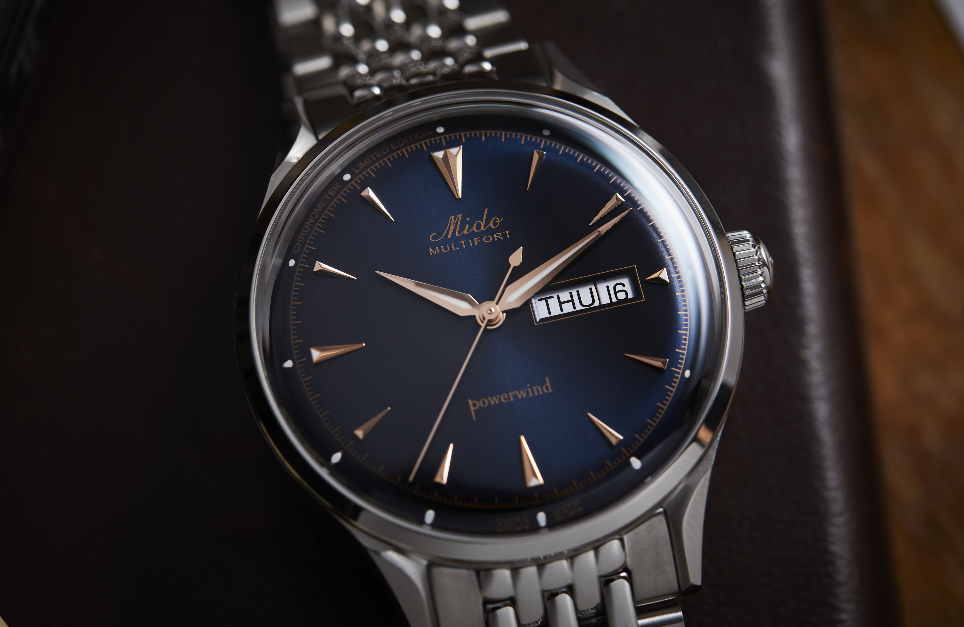 Mido Multifort Powerwind Stopwatch