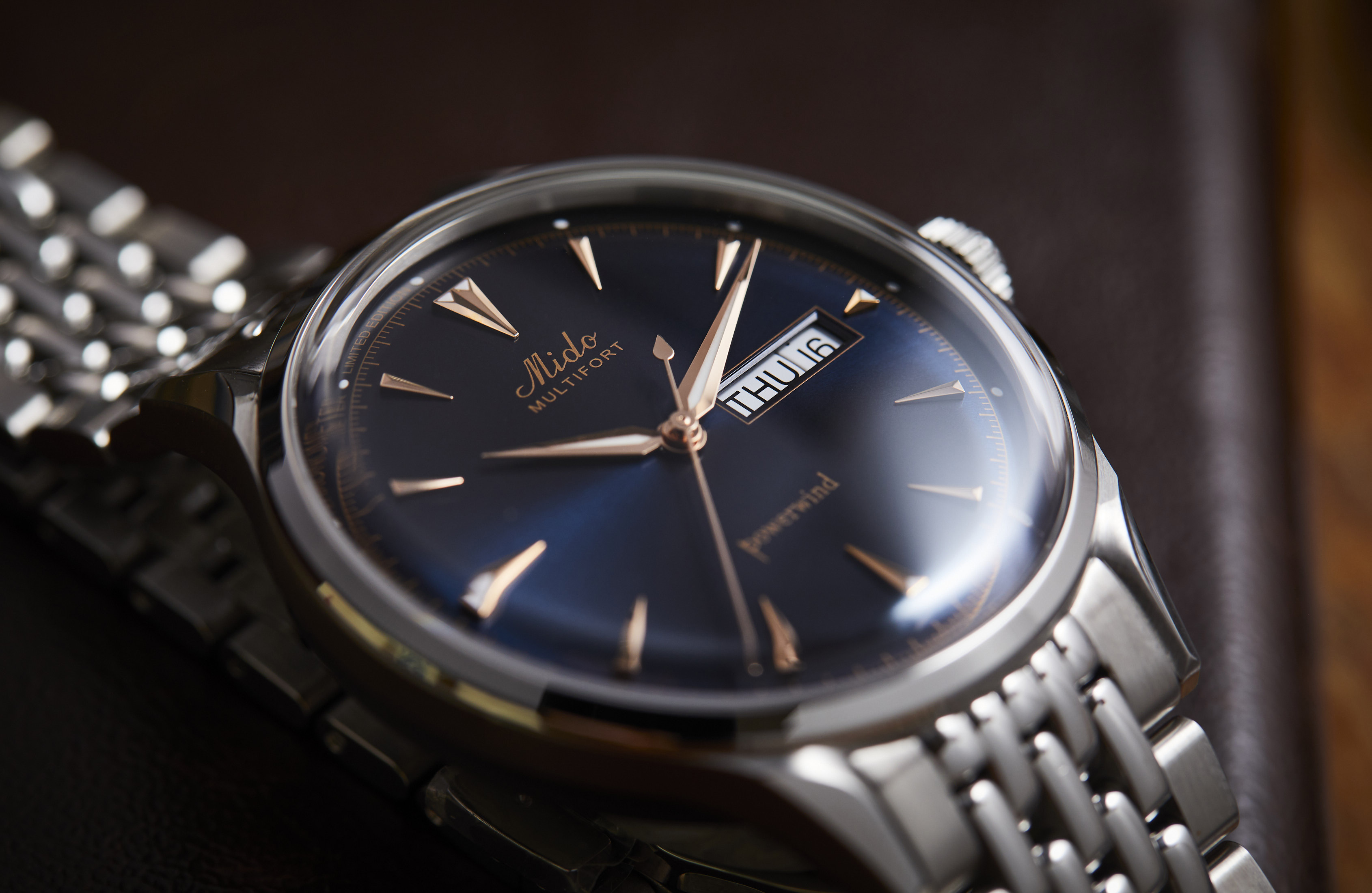 The Mido Multifort Powerwind Chronometer is a return to the golden age of watchmaking