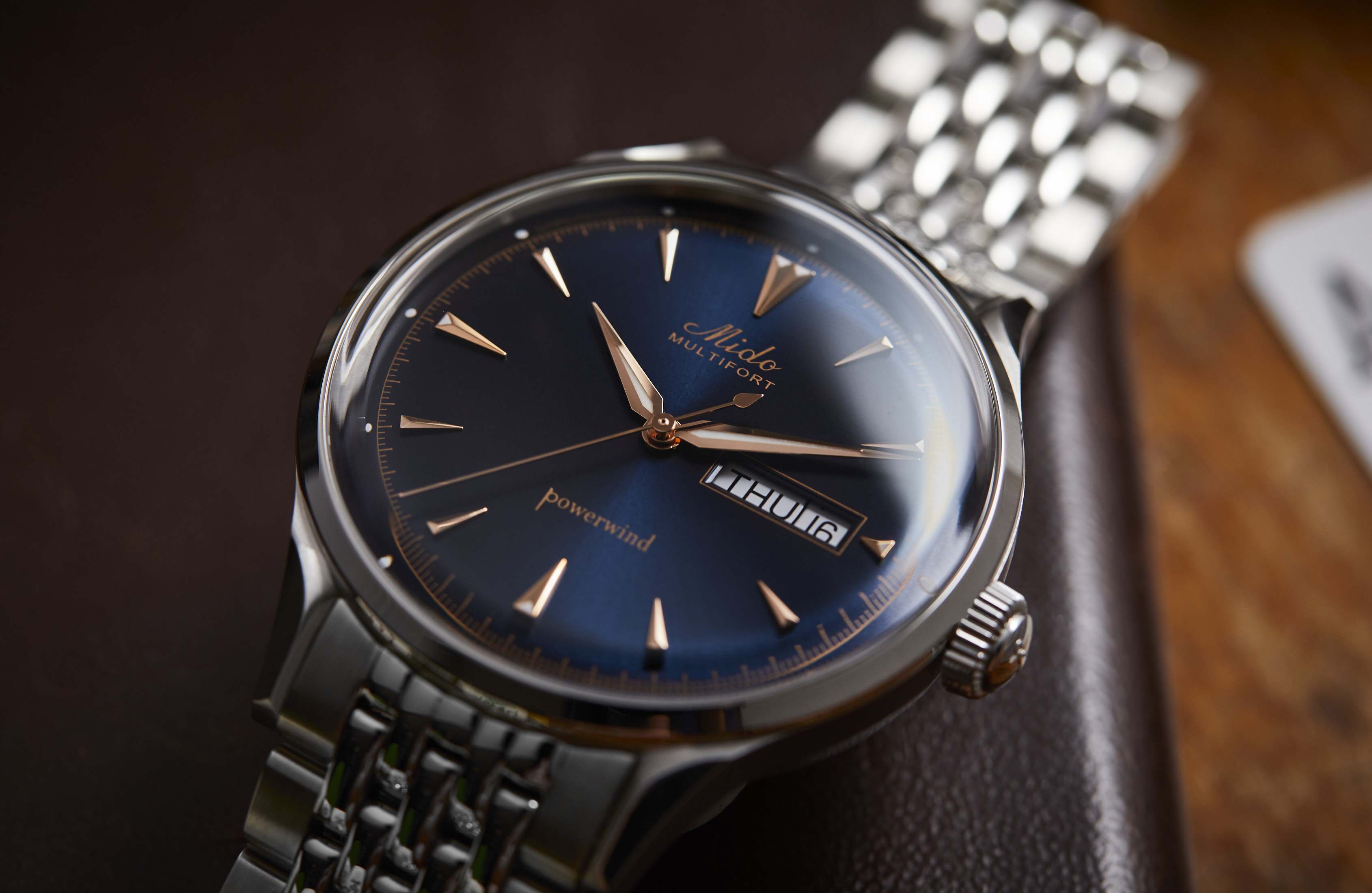 The Mido Multifort Powerwind Chronometer is a return to the golden age of watchmaking