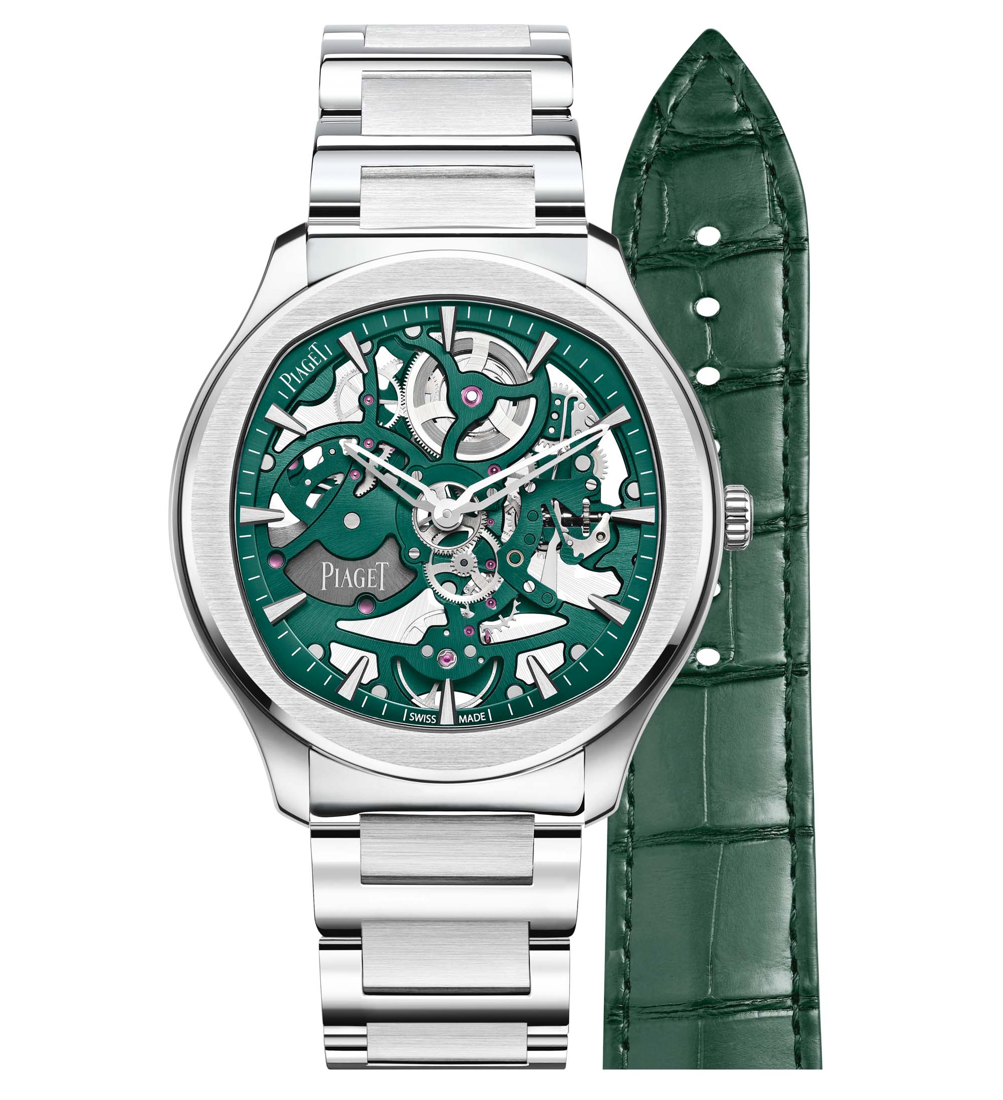 Piaget Just Dropped A Green Polo Skeleton And Date Inspired By Nature