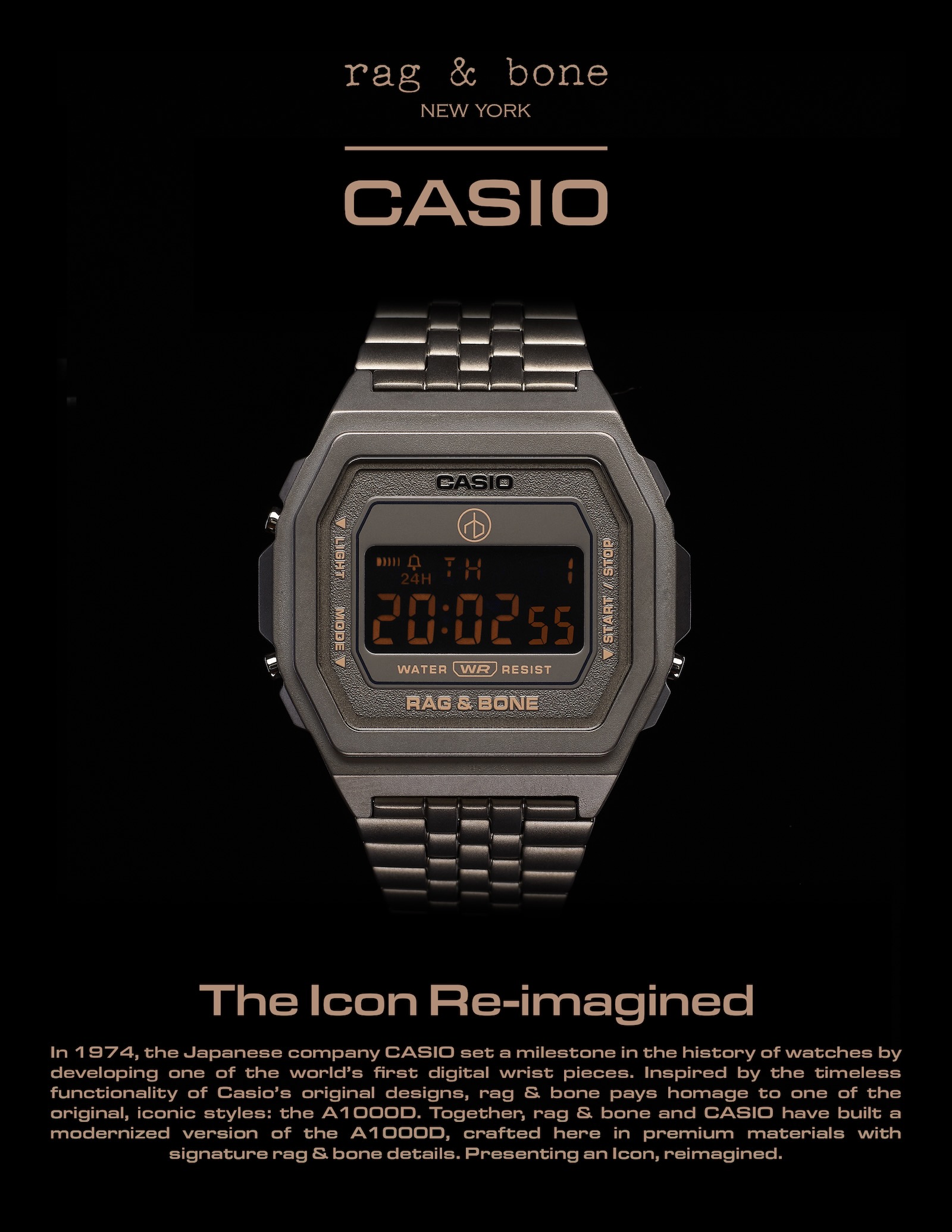 CASIO Vintage Premium Launches With Monochromatic Rag &#038; Bone Collab