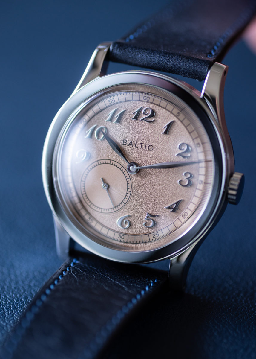 A close up of a watch