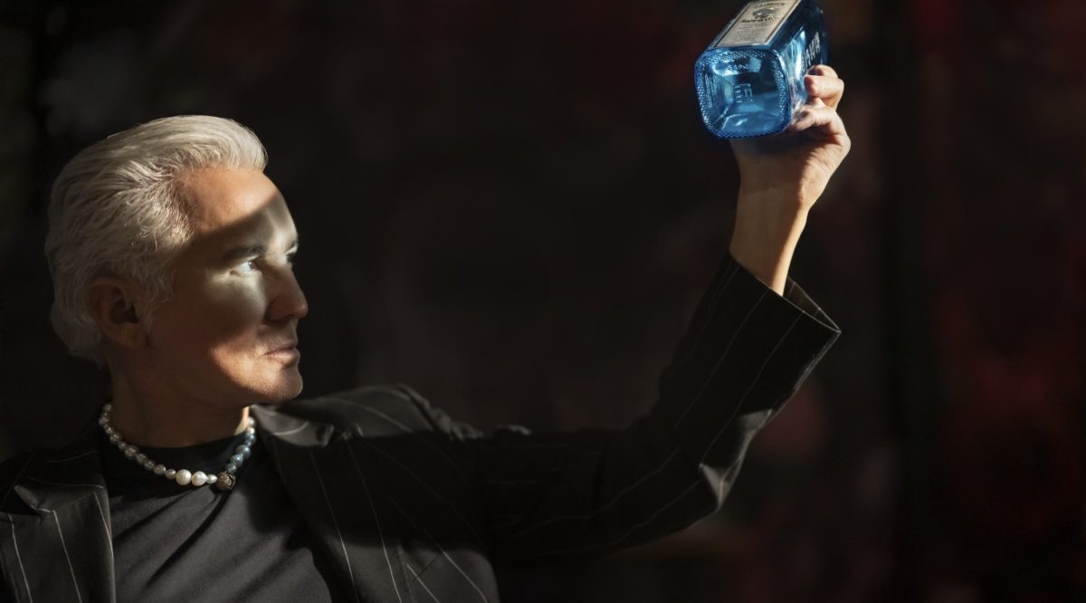 A man holding a wine glass