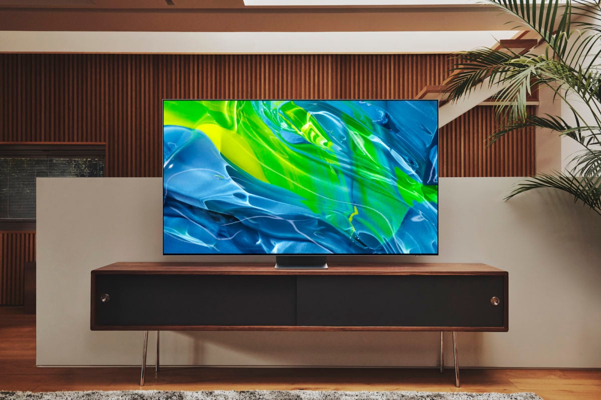 A flat screen television