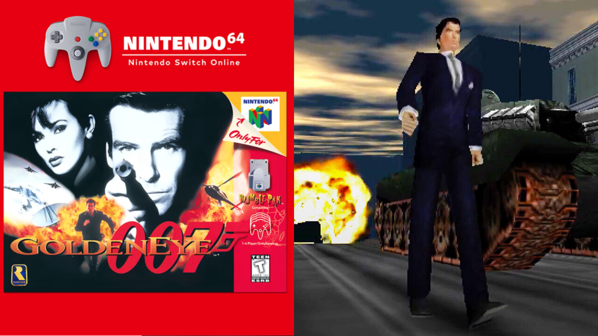 GoldenEye 007 coming to Switch Online with online play, more N64