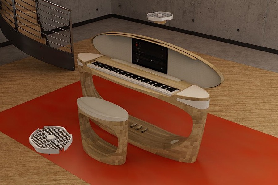 Roland Showcases A Futuristic Concept Piano With Flying Drone Speakers