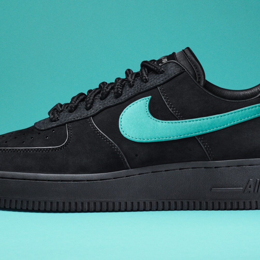 nike air force 1 black and turquoise