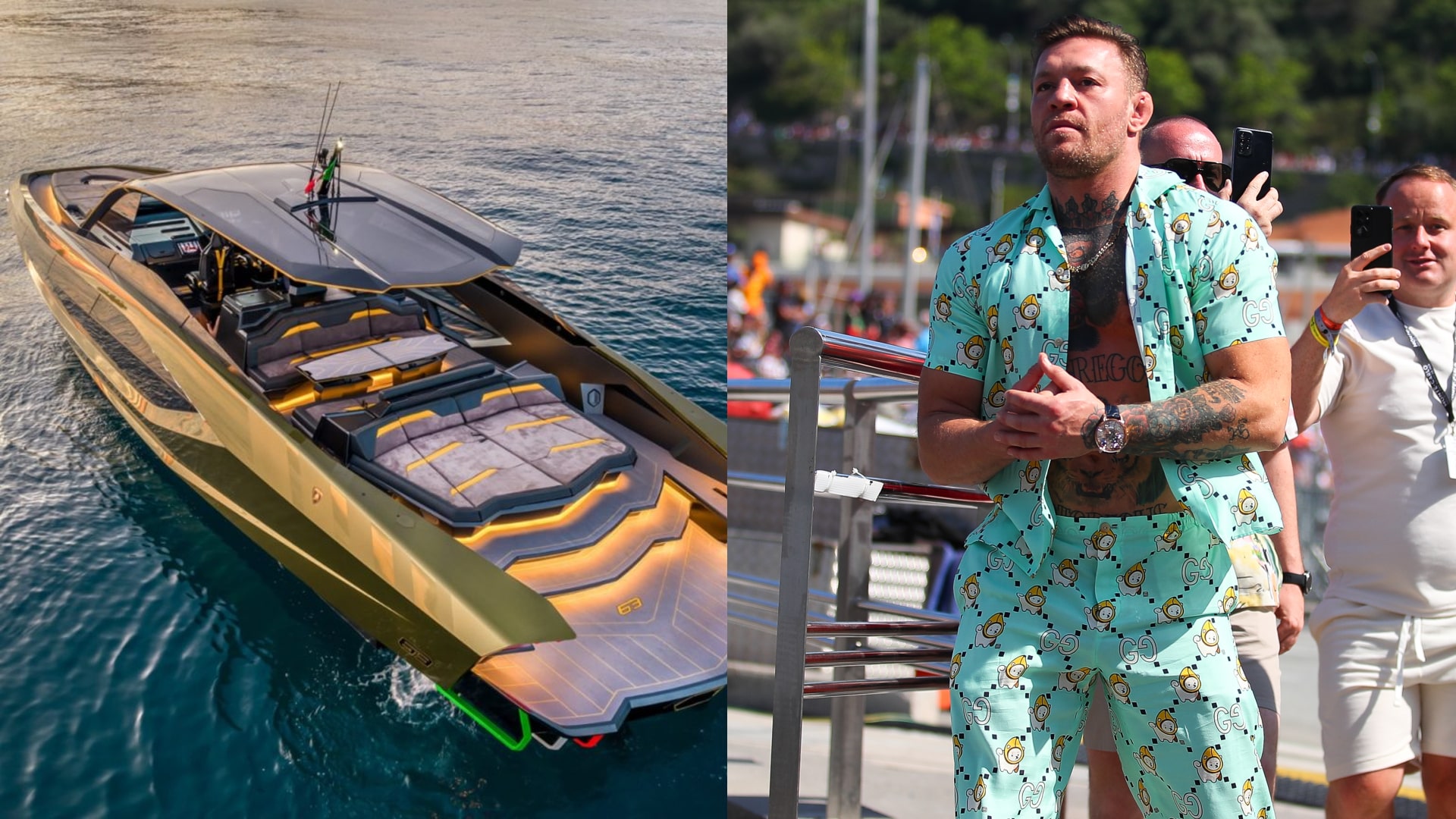 conor mcgregor monaco grand prix yacht