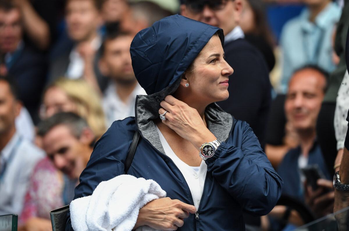 Mirka Federer watches