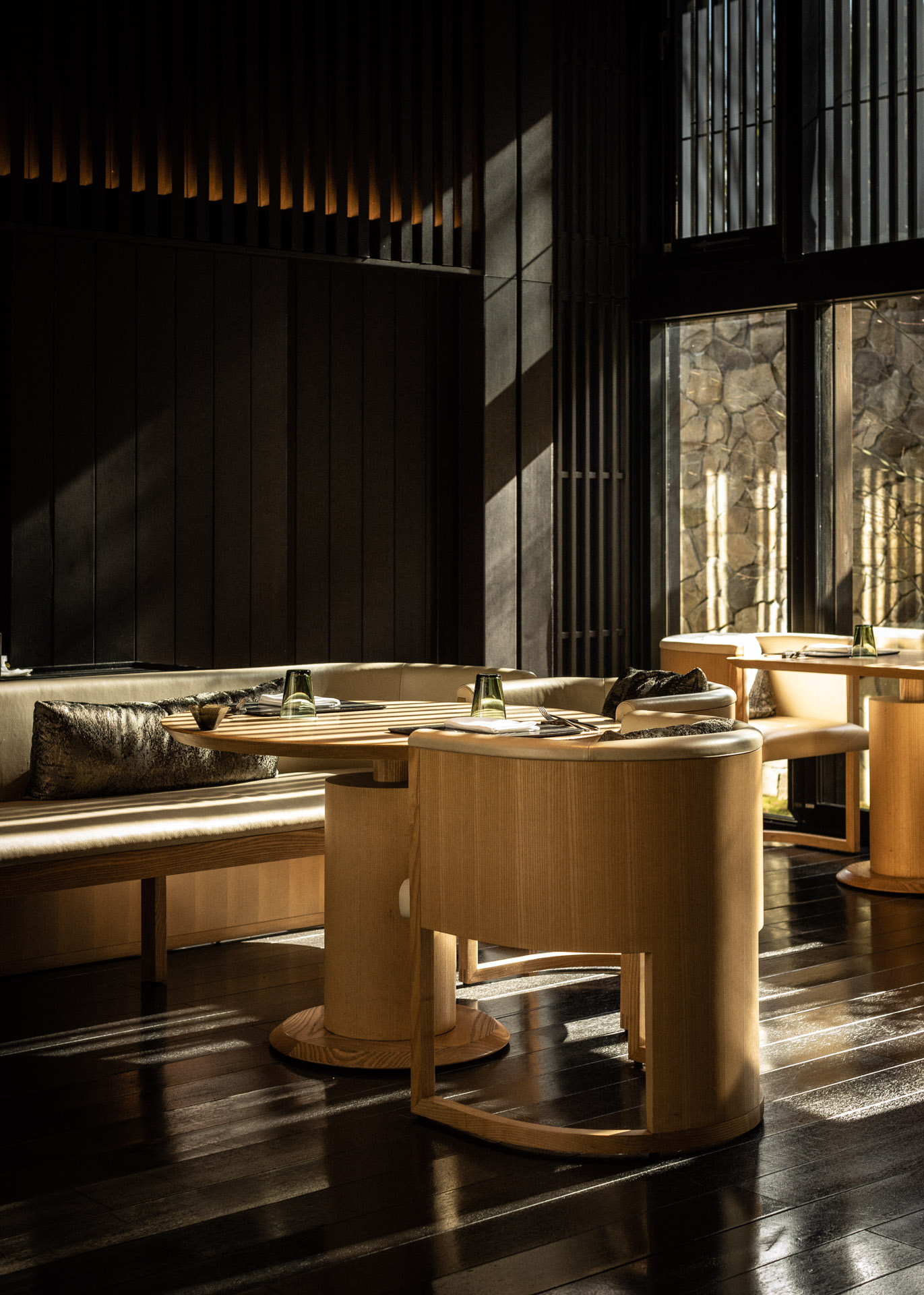 Breakfast at the Living Pavilion at Aman Kyoto