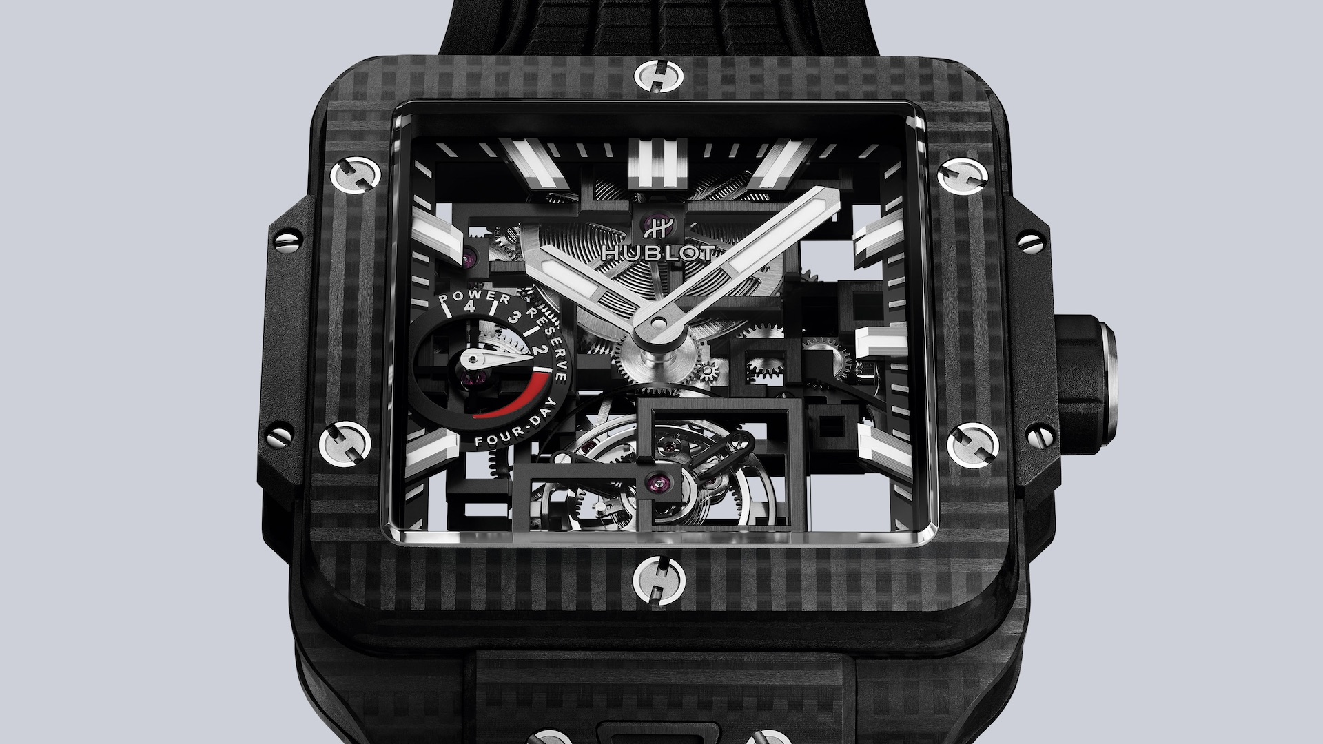 Hublot’s Square Bang Tourbillon 4-Day Power Reserve Is A Technical Tour de Force