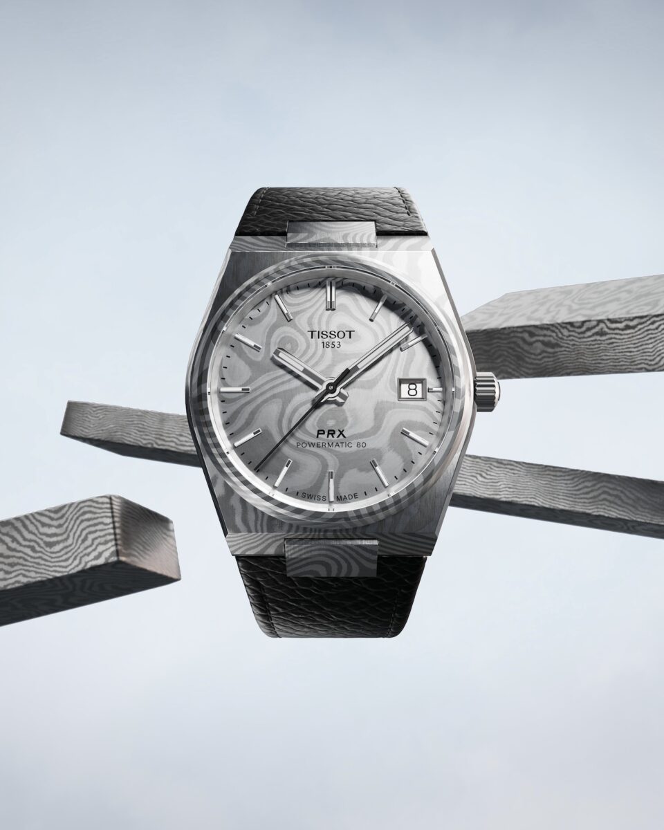 tissot prx titanium Damascus 