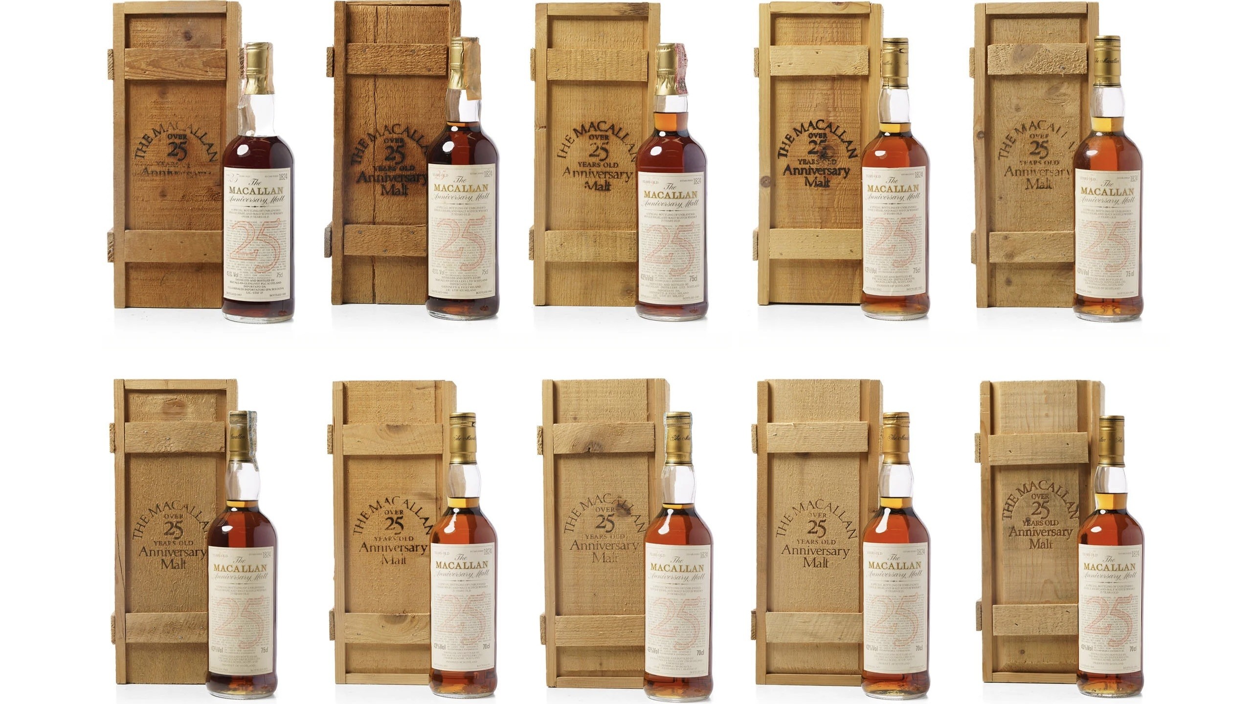 The Only Known Complete Set Of The Macallan Anniversary Malts Is Up For Grabs