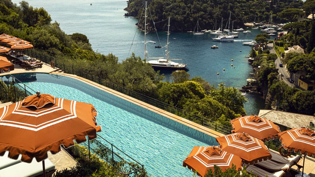 Belmond Portofino, view from the pool
