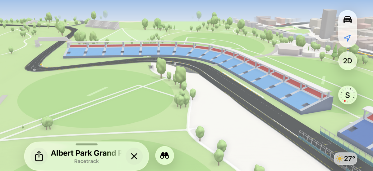 Apple Maps Australian Grand Prix F1