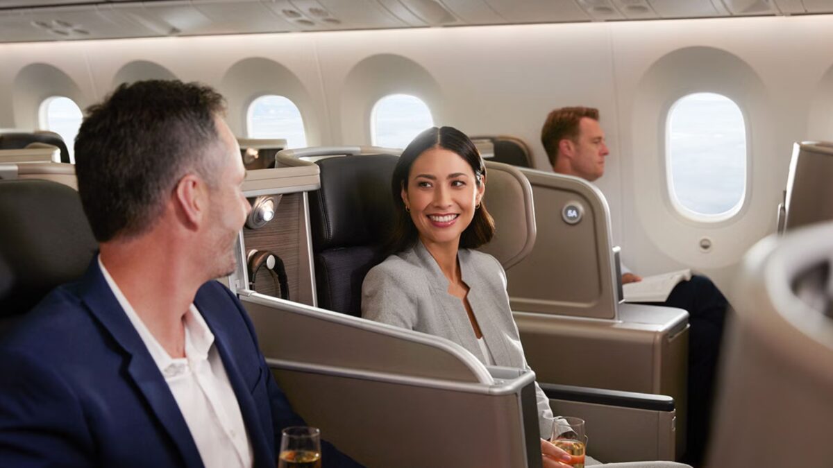 Qantas Flight Business Travel