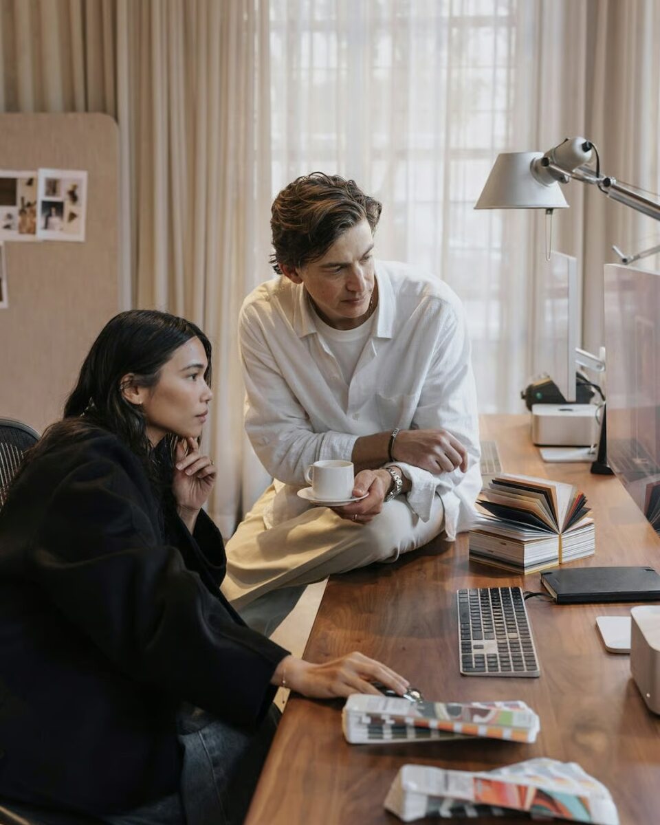 Tactile luxury David Caon at his Sydney office.