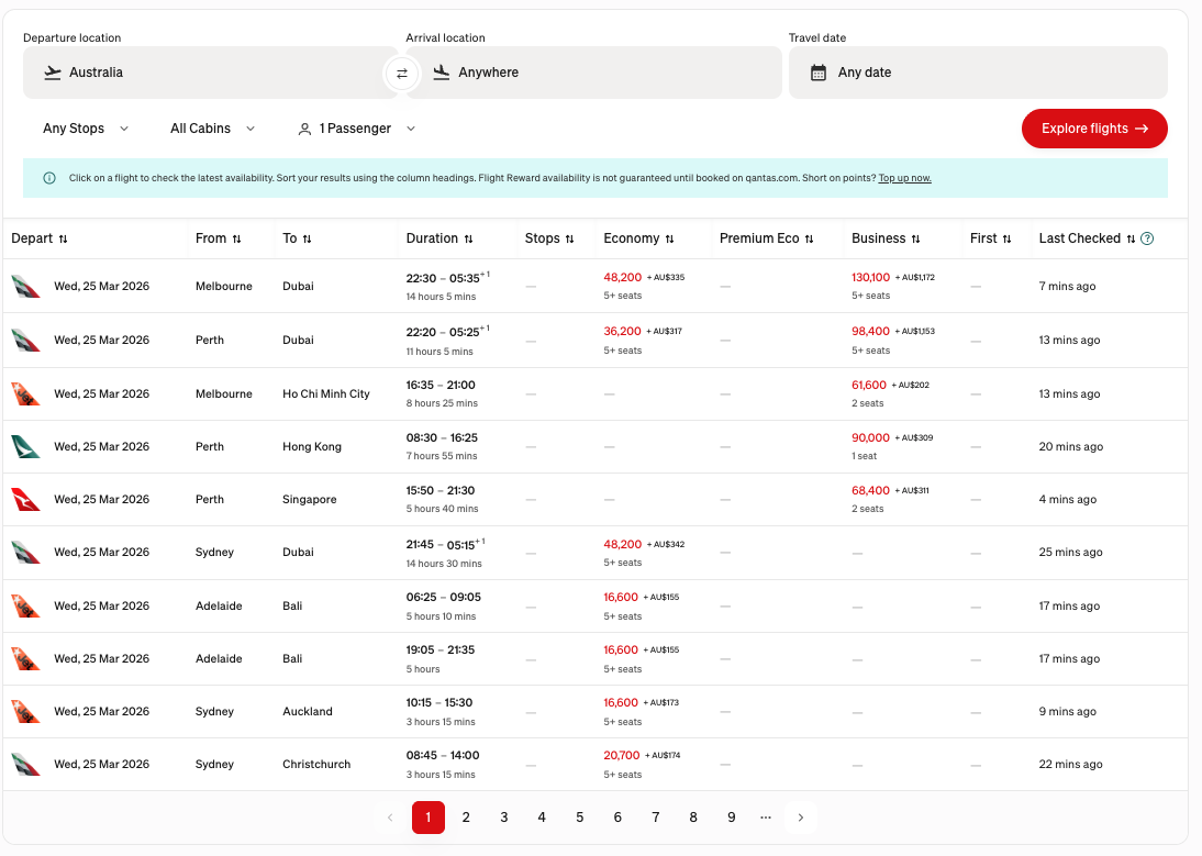 Flight Reward Finder