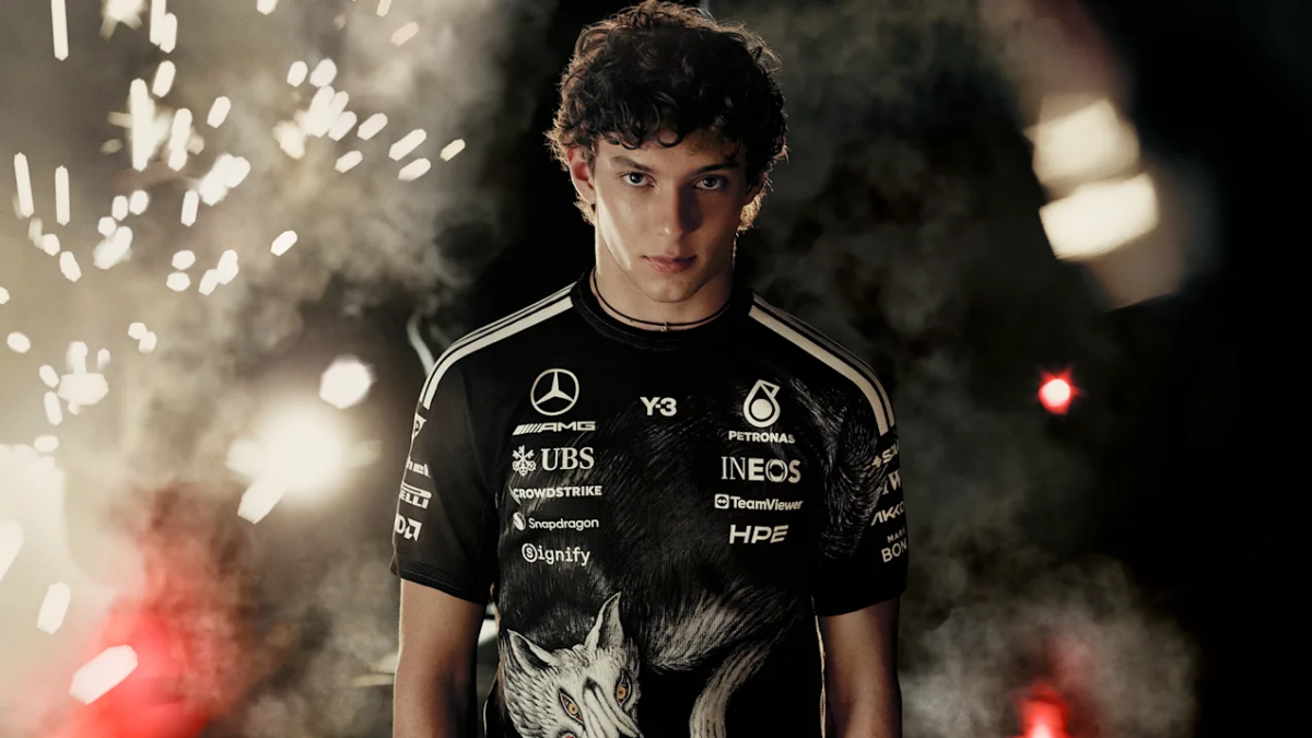 Y-3 Mercedes Toto Wolff Kimi Antonelli George Russell