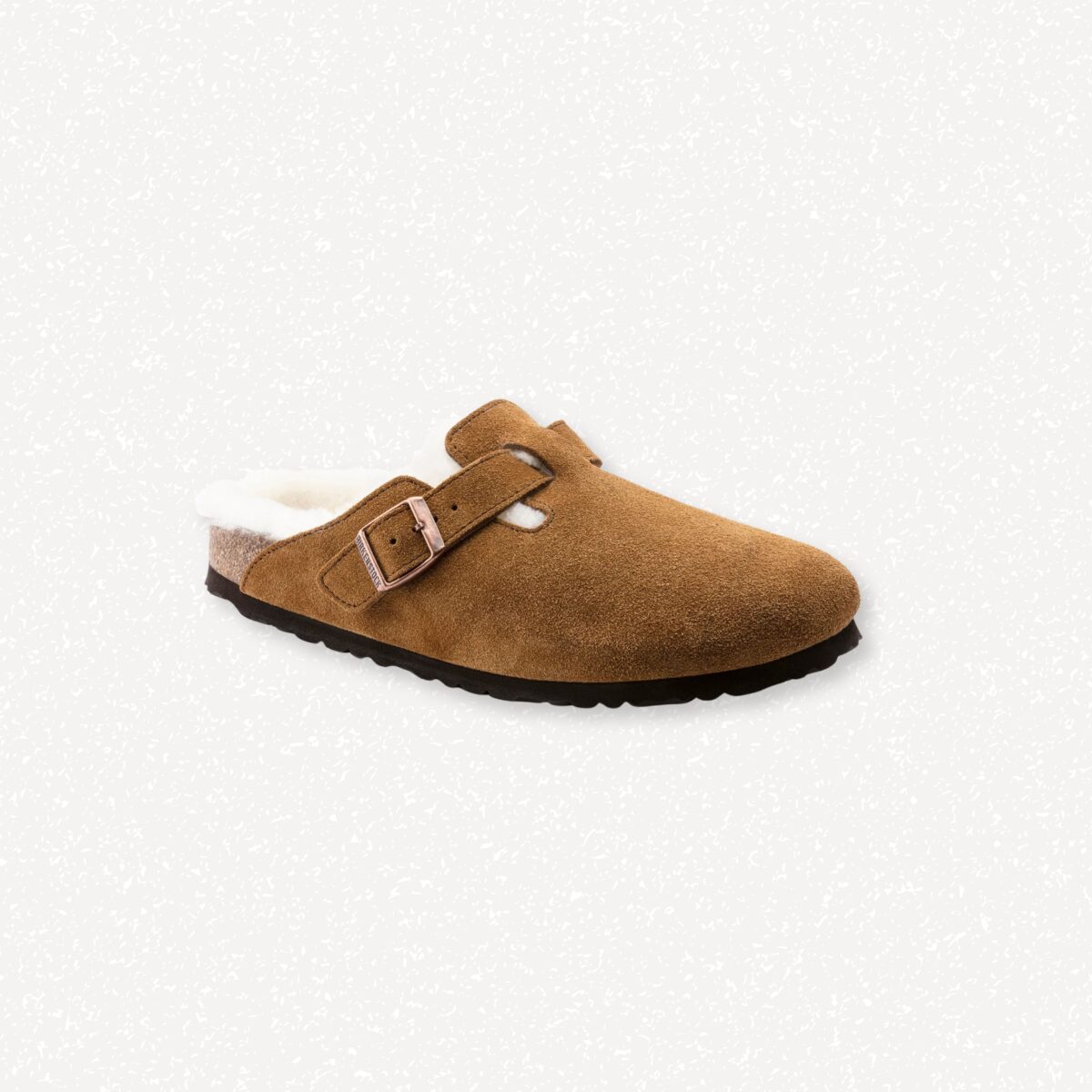 Birkenstock Boston Shearling Mink Suede Leather/Shearling